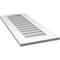 Ekena Millwork Arch Top Surface Mount PVC Gable Vent: Functional, w/ 3-1/2"W x 1"P Standard Frame, 16"W x 40"H GVPAR16X4001SF - alternate 5